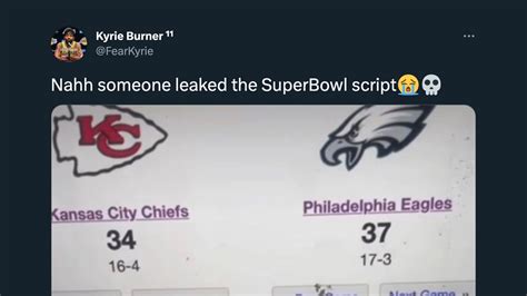 nfl super bowl script leaked|Why Sketchy Leaked Super Bowl Script Showing Eagles Win Is。